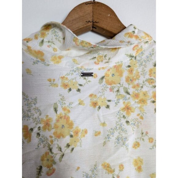 O'Neill Cover Up Large Floral Shirt Dress Boho Cottagecore Cami Tatianna NEW - Picture 9 of 10